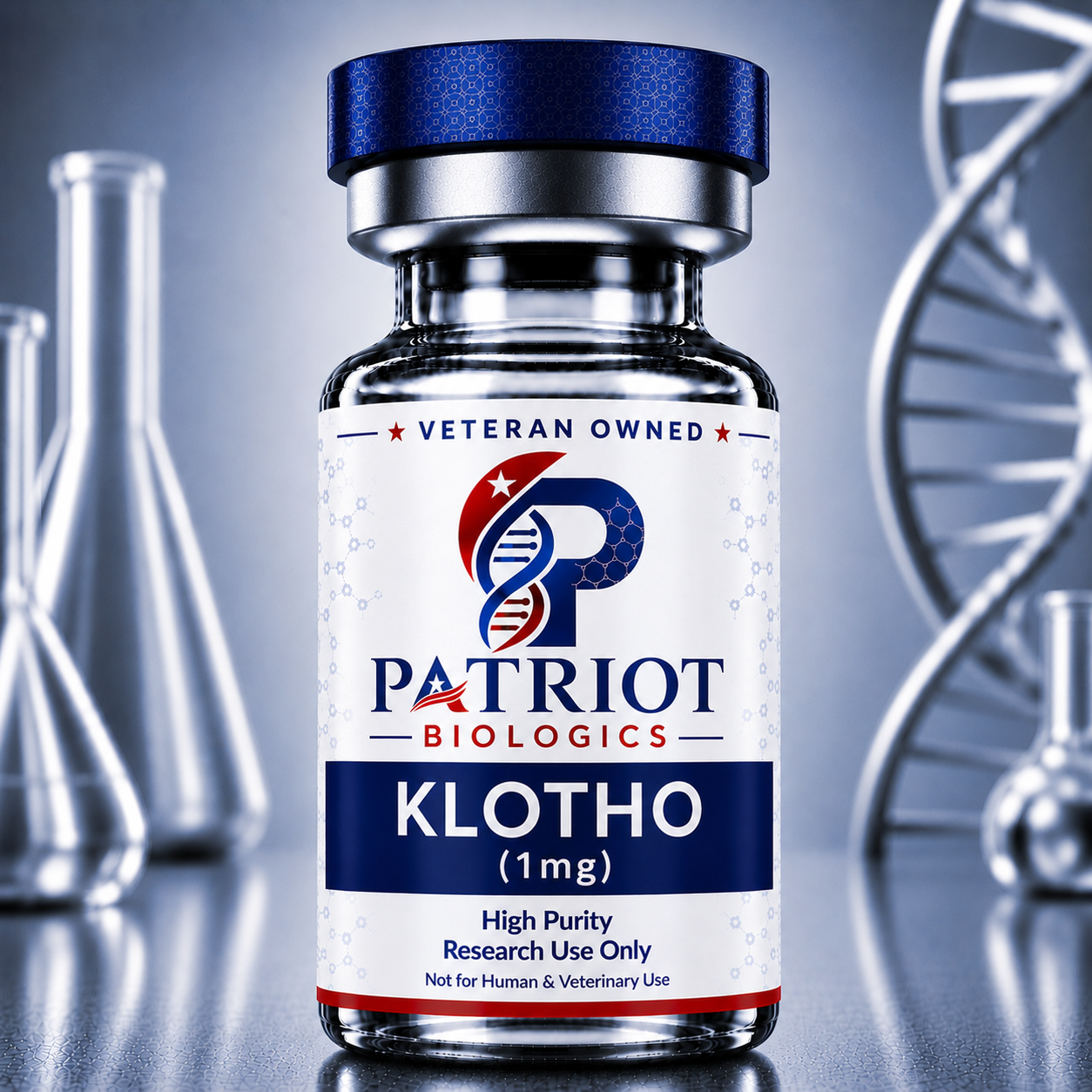 Klotho 1mg research peptide vial