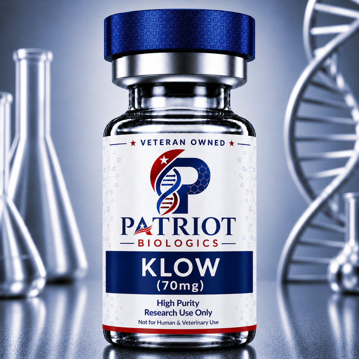 KLOW Blend 70mg research peptide vial