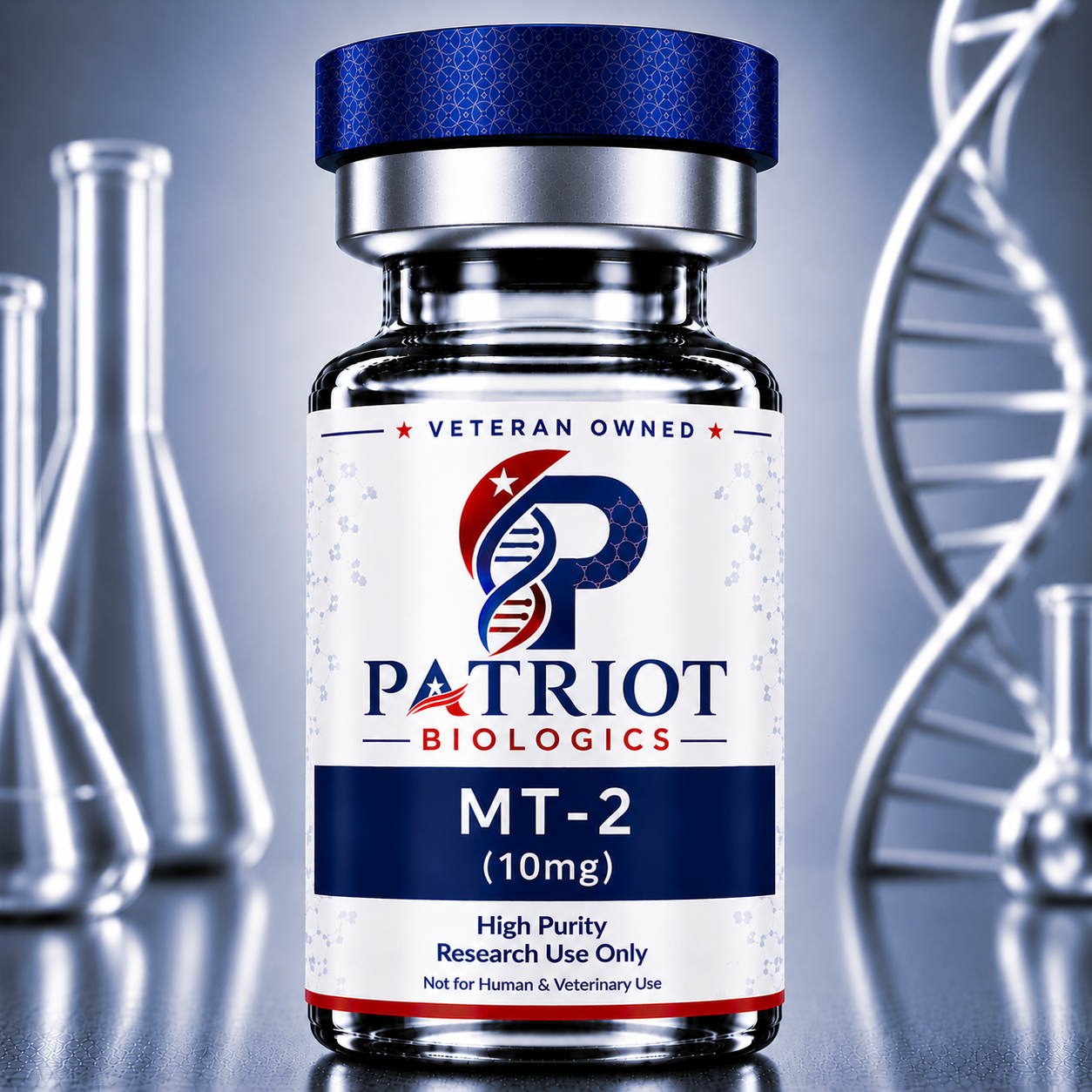 Melanotan II (MT-2) 10mg research peptide vial