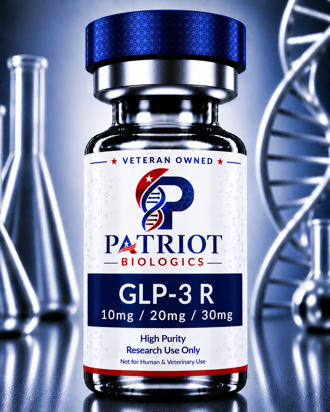 GLP-3 R 10mg research peptide vial