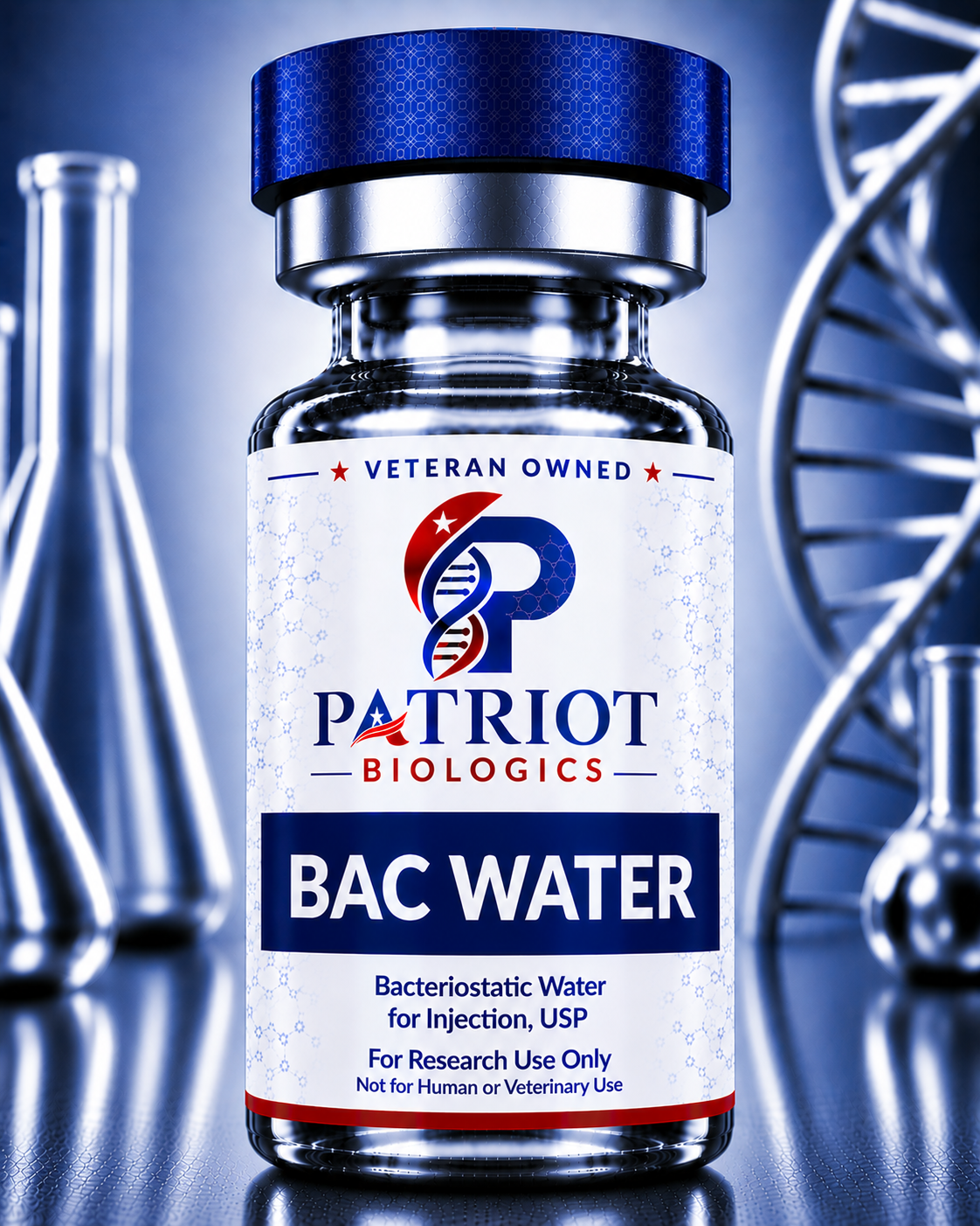 Bacteriostatic water vial