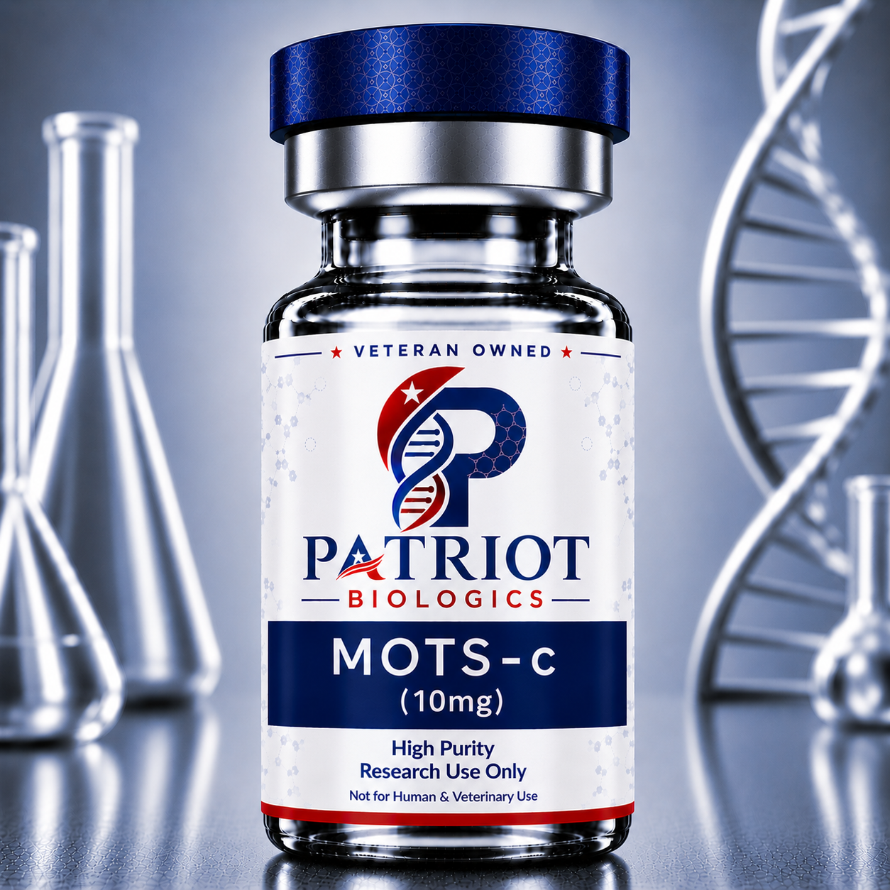 MOTS-c 10mg research peptide vial
