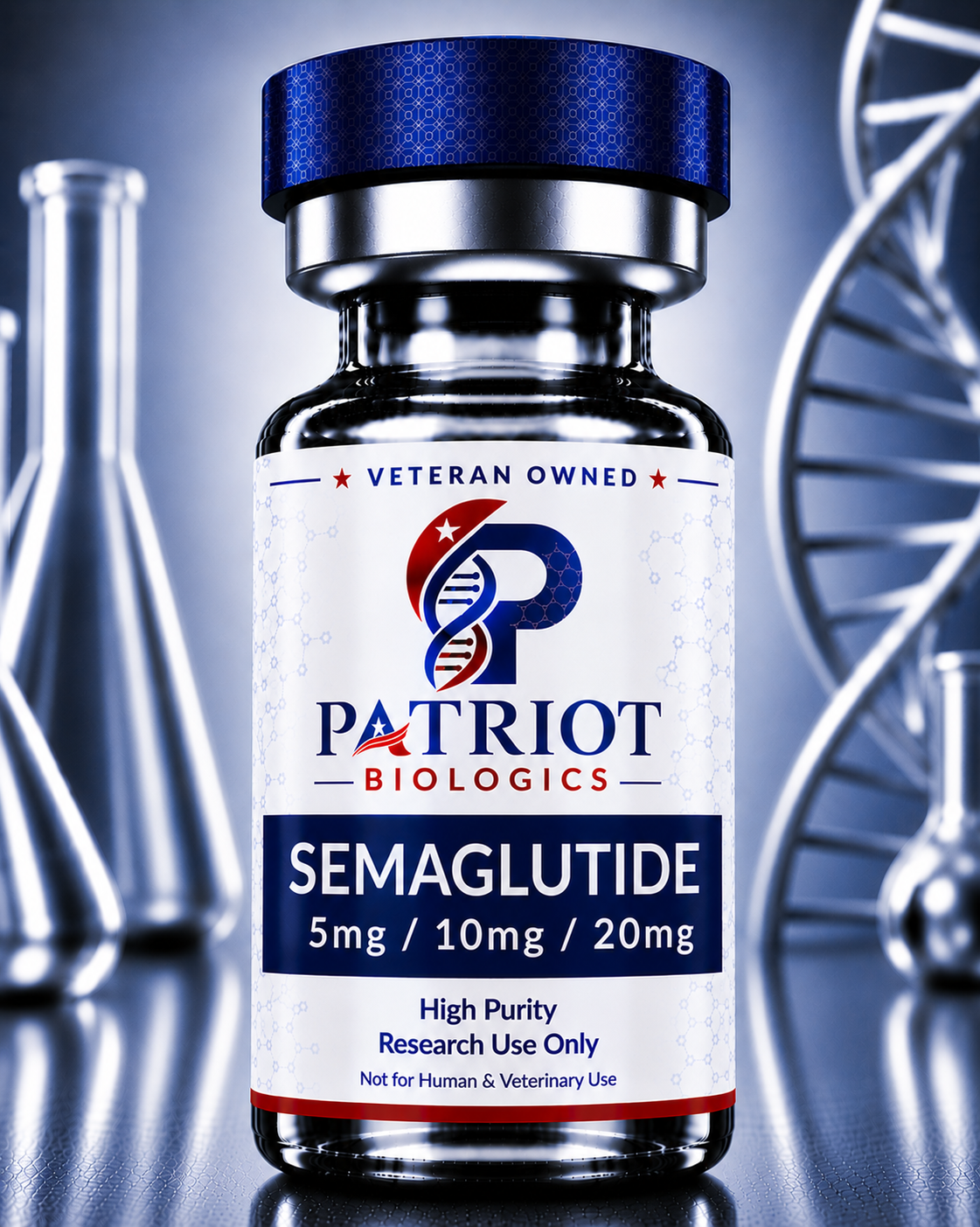 Semaglutide 5mg research peptide vial
