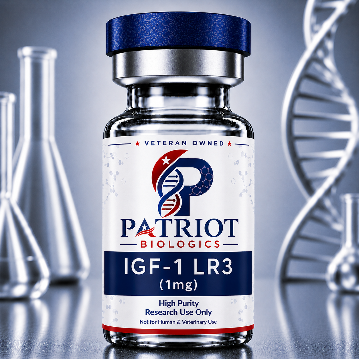 IGF-1 LR3 1mg research peptide vial