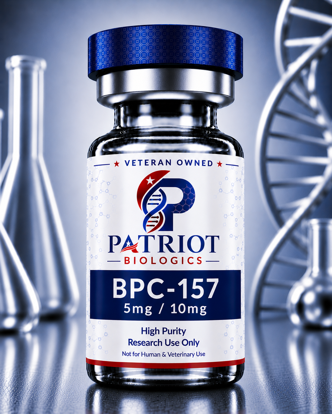 BPC-157 5mg research peptide vial