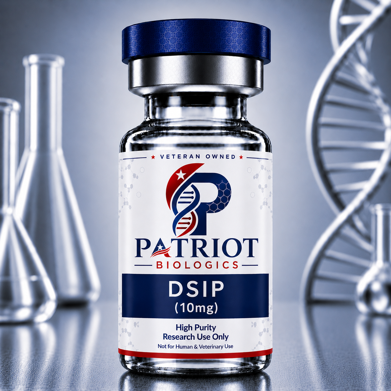 DSIP 10mg research peptide vial