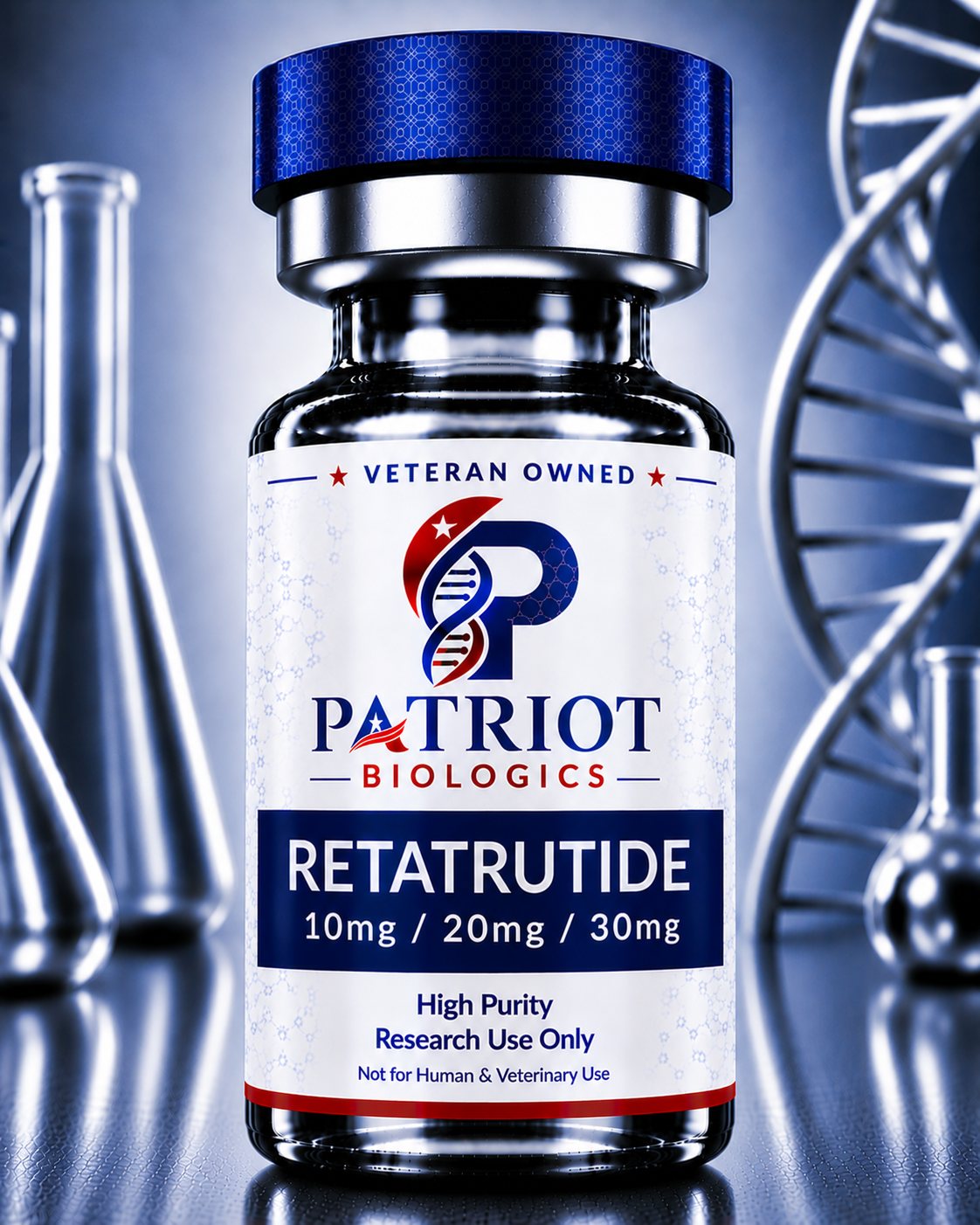 Retatrutide 10mg research peptide vial