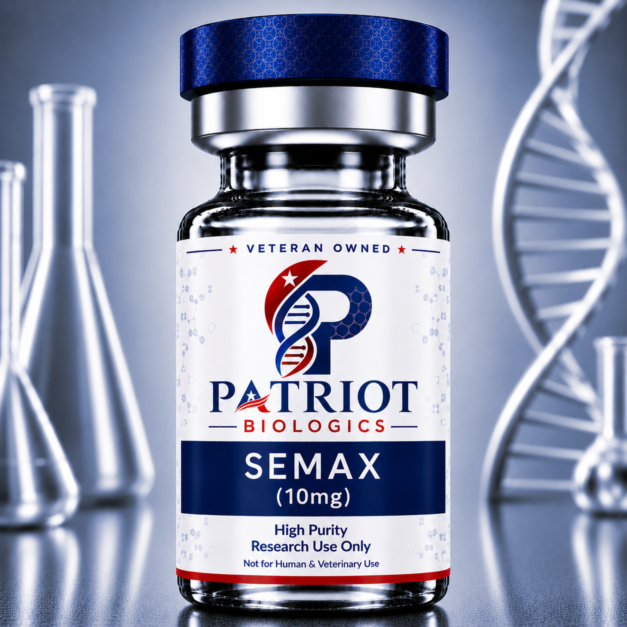 Semax 10mg research peptide vial